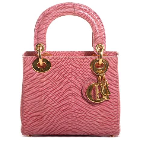 lady dior lizard pink|CHRISTIAN DIOR Lizard Micro Lady Dior Pink .